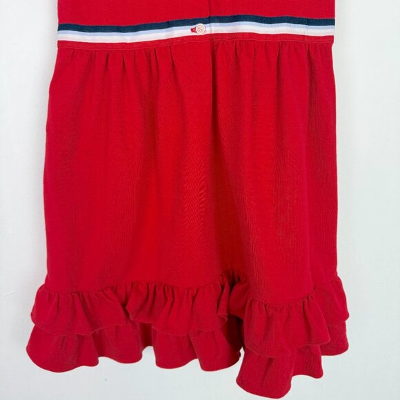 Janie and Jack Puff Sleeve Ruffle Ponte Dress Red Girl's Size 8 EUC - Picture 11 of 11